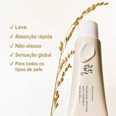 Beauty of Joseon Rice + Probiotics - Protetor Solar Facial FPS50+ PA++++