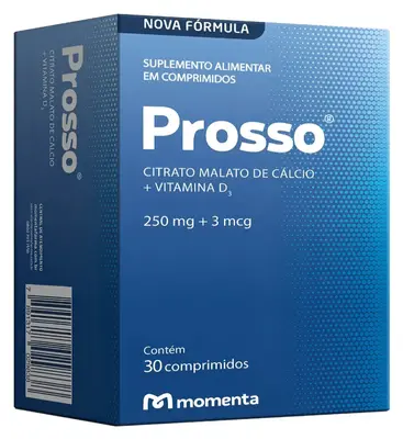 Cálcio + Vitamina D Prosso 30 comprimidos