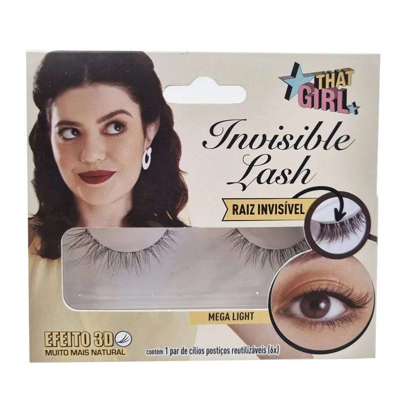 Cílios Postiços That Girl Invisible Lash 3D