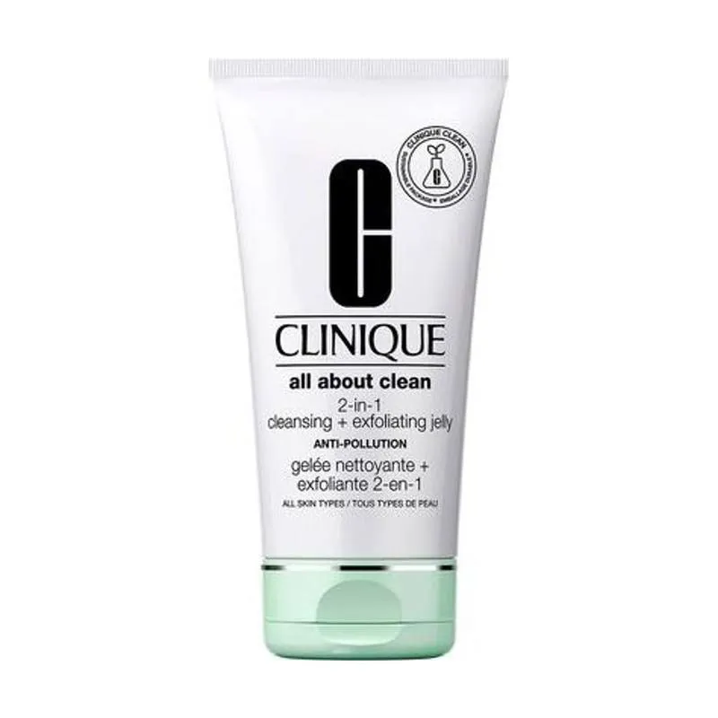 Esfoliante de Limpeza Facial Clinique All About Clean 2 in 1 Cleansing + Exfoliating Jelly