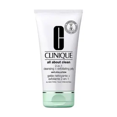 Esfoliante de Limpeza Facial Clinique All About Clean 2 in 1 Cleansing + Exfoliating Jelly