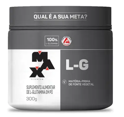 Glutamina em Pó L-G Max Titanium 300g