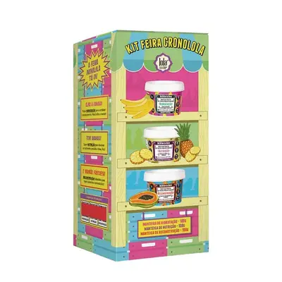 Kit Lola Feira Cronolola Manteiga De Nutrição 100g+ Manteiga De Hidratação 100g+ Manteiga De Reconstrução 100g