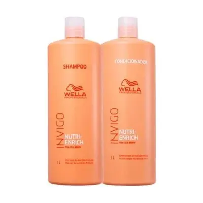 Kit Shampoo 1L + Condicionador 1L - Wella Professionals Invigo Nutri-Enrich