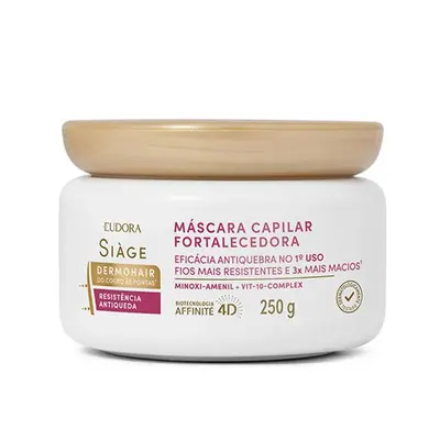 Máscara Capilar Fortalecedora Siàge DermoHair Resistência Antiqueda 250g