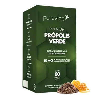 Propolis Premium Verde 10 Mg 60cps Pura Vida