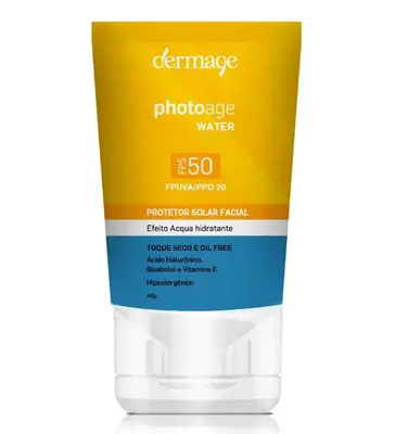 Protetor Solar Facial Dermage Photoage Water FPS50 40g