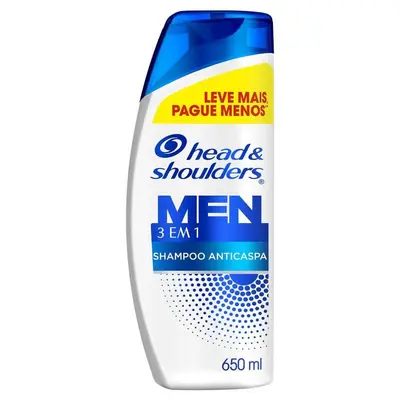 Shampoo Anticaspa Head & Shoulders Men 3 em 1 650ml