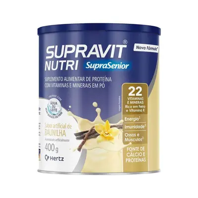 Suplemento Alimentar em Pó SupraSenior Baunilha 400g
