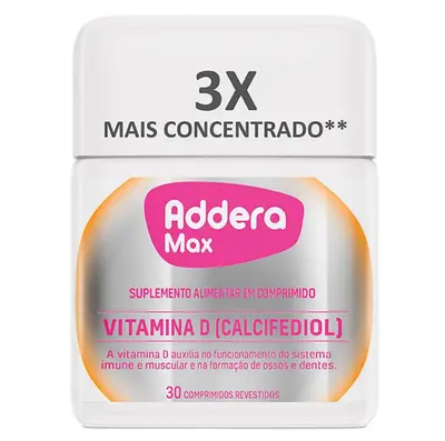 Suplemento Alimentar Vitamina D Addera Max 30 comprimidos